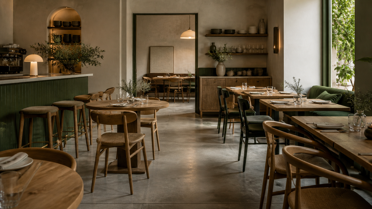 Café & Counter furniture scene within Restaurant & Café Furniture