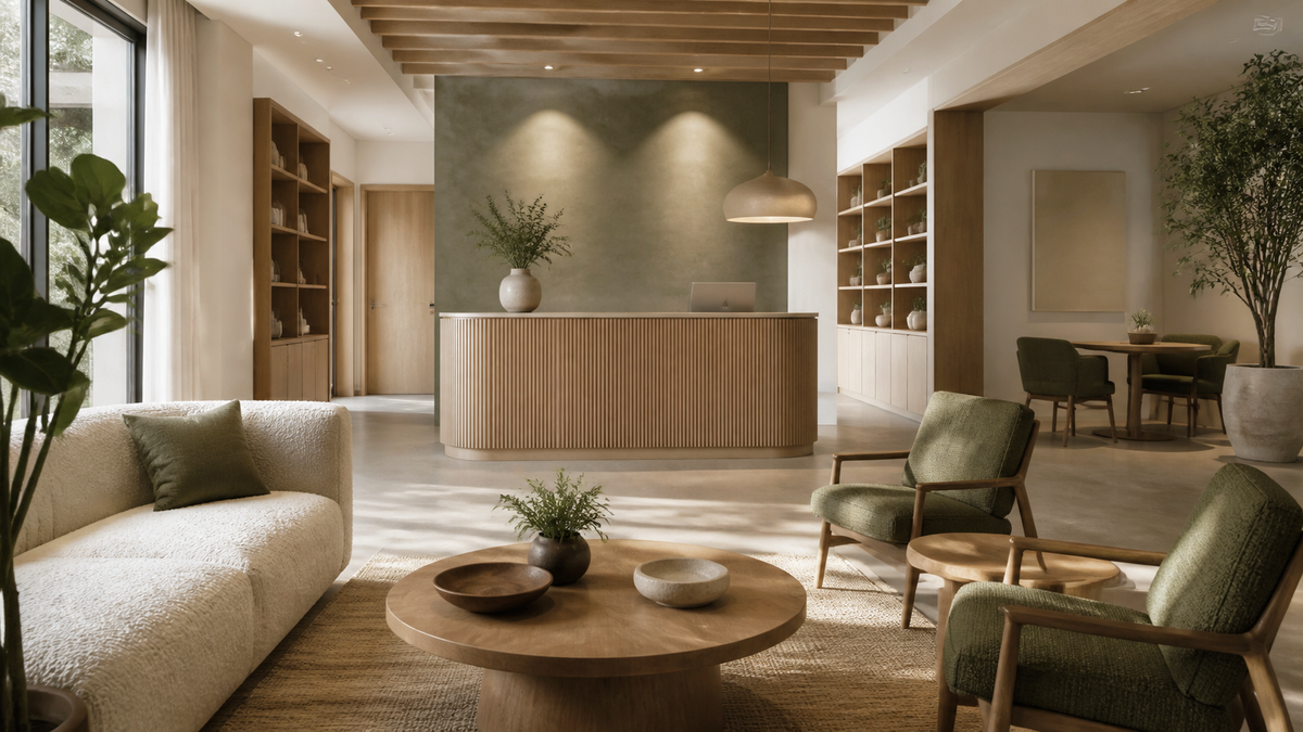 Yoga, Pilates & Wellness furniture scene within Fitness & Wellness Furniture