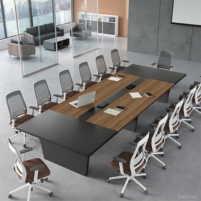 Conference Table 94–138 in Long with Cable Box