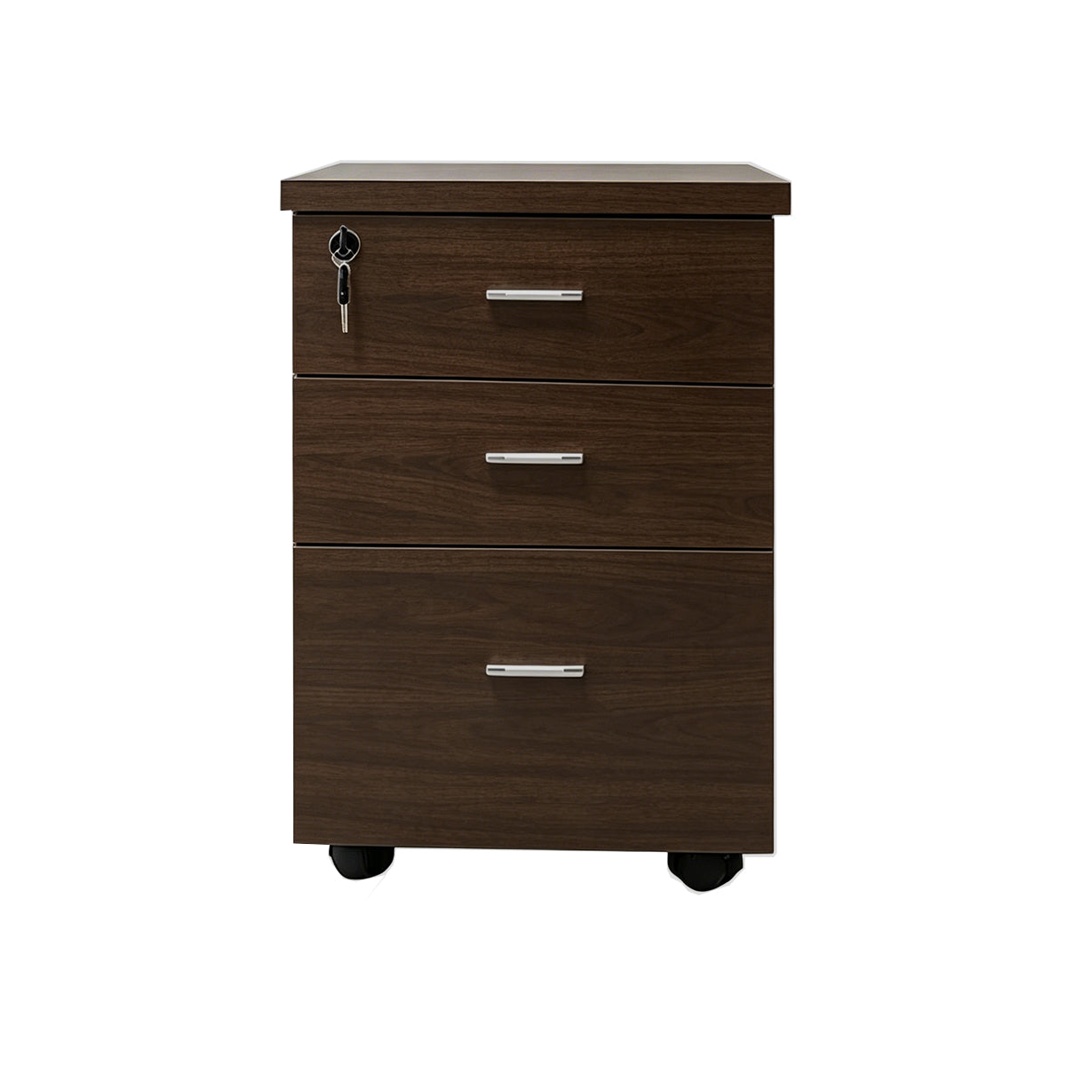 Straight Reception Desk 59–157 in Wide, Two-Tone