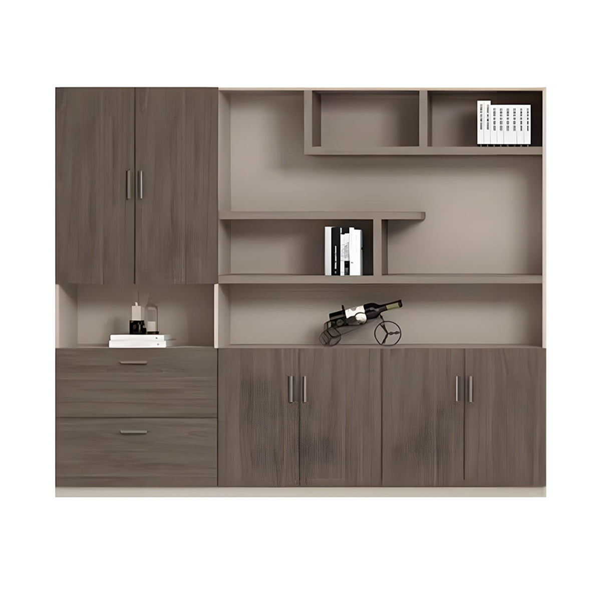 Two-Tone Executive Desk 71–118 in Wide