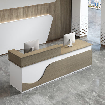 Reception Desk 71–79 in Wide with Raised Counter