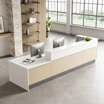 Reception Desk 154 in Wide with Power Hub