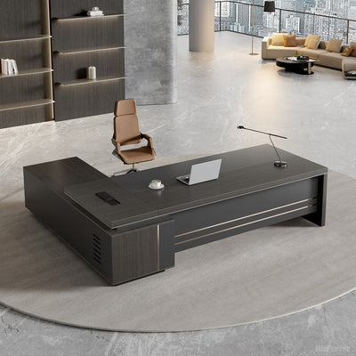 LBZ-605 L-Shaped Executive Desk 71–94 in Wide