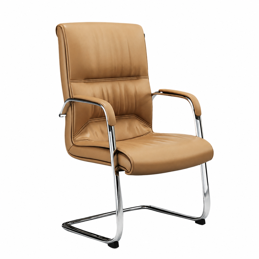 Bowed Leather Staff Chair Computer, Coffee, Bowed Leather Staff Chair Computer Chair Conference Chair finish, for meeting room or boardroom, modern...