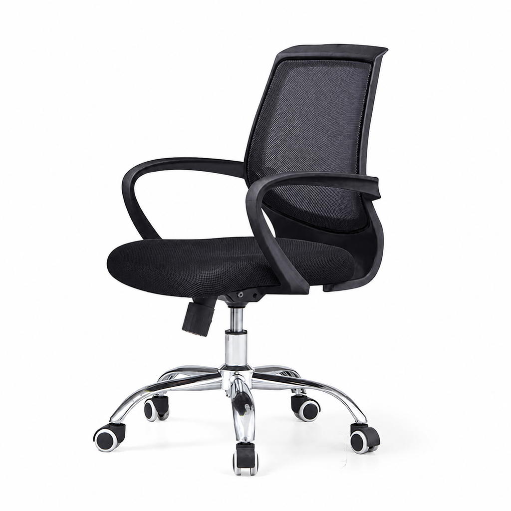 Office Chair, Black, Black finish, for meeting room or boardroom, modern boardroom furniture