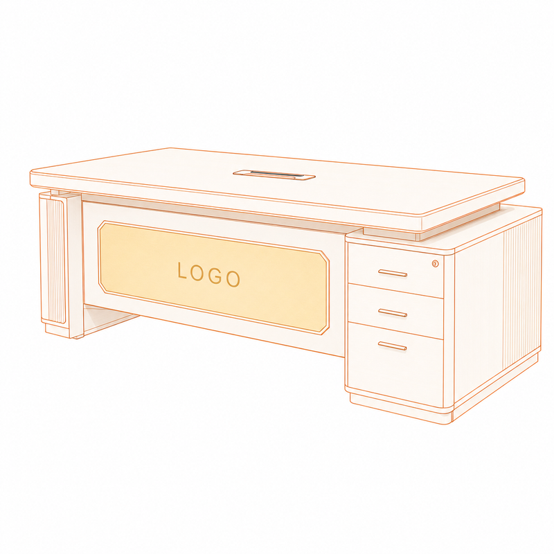 Suggested furniture logo placement