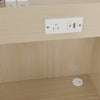 office desk with power outlet