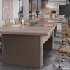 two-tone conference table