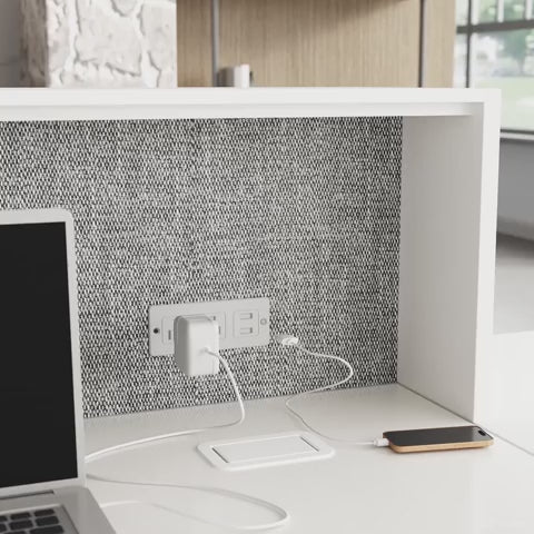 Reception Desk with Cable Management Box