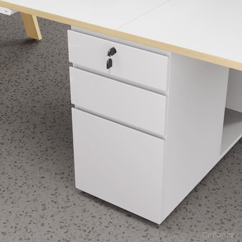 office desk with smart storage