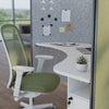 curved office desk