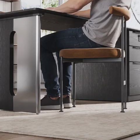 executive desk with ample legroom