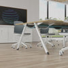 conference table with A-shaped legs