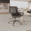 Video showing Modern Executive Office Chair with Contrast Stitching and Aluminum Alloy Base