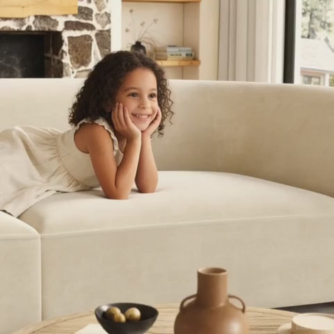 modern sofa with multi-layer cushioning