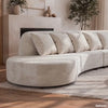 Video showing 134" Upholstered Crescent Sofa with Solid Wood Frame for 5-6 People