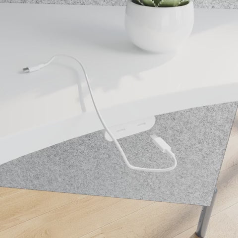 workstation with cable management