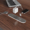 executive desk with cable management
