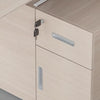 workstation with storage drawers
