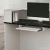 Video showing 71" Modern Reception Desk with Counter, Open Shelving and Lockable Drawer