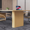 conference room table with internal cable routing legs