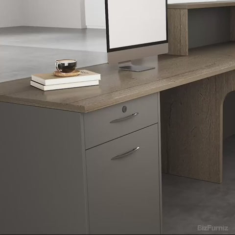 Cable Management Hole for Reception Desk