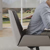 Video showing Modern Executive Office Chair with Contrast Stitching and Aluminum Alloy Base
