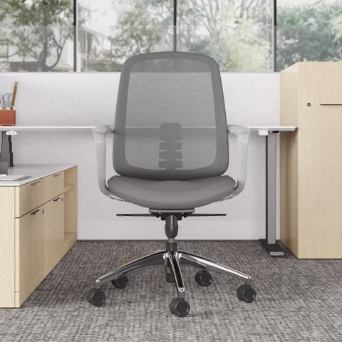 height-adjustable office chair