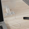 office desk with cable management