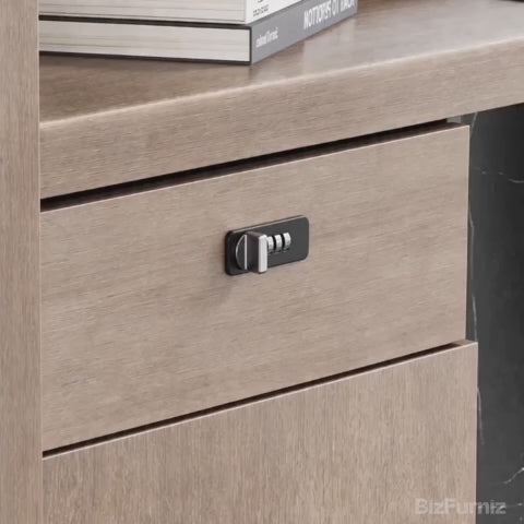 front counter with locking drawer
