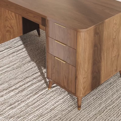 office desk with storage drawers
