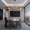 C-shaped chairs