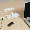 office desk with cable management
