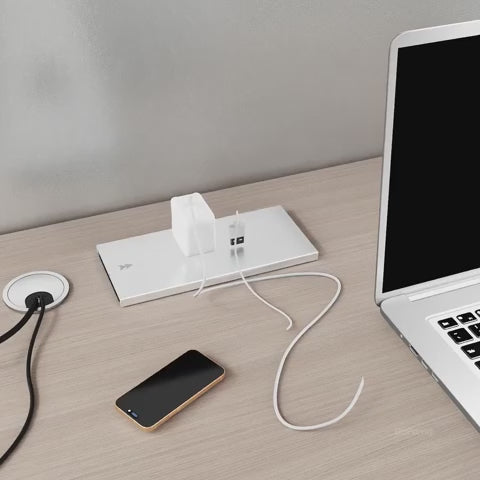 workstation cable management system