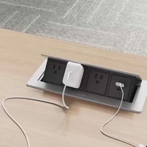 Office Desk with Power Hub