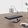 Executive Desk with Charging Hub and Cable Grommet
