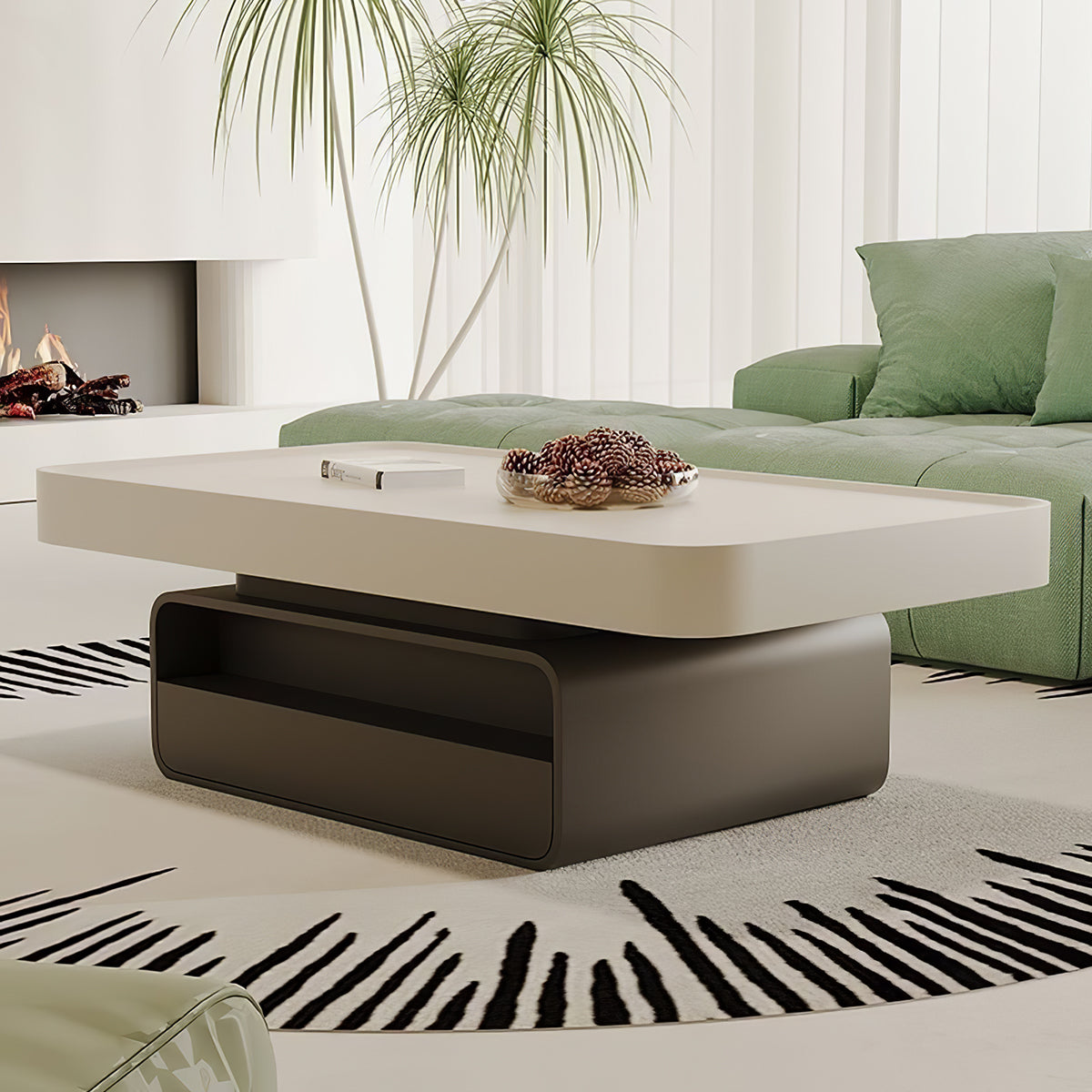 Modern Coffee Table with Rectangular for Living Room