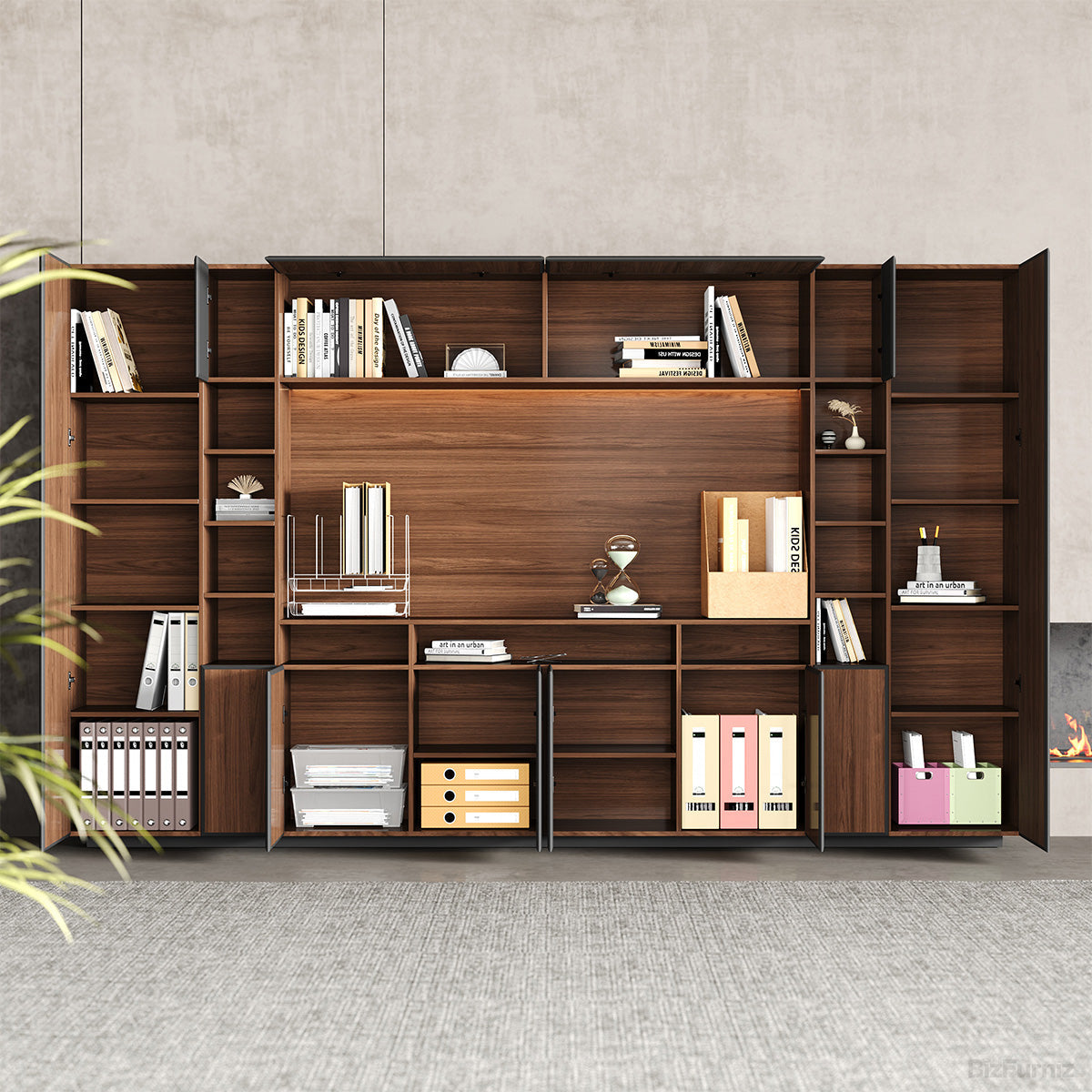 142-inch Modern Filing Cabinet with LED Light for Executive and Manager Offices product view 3
