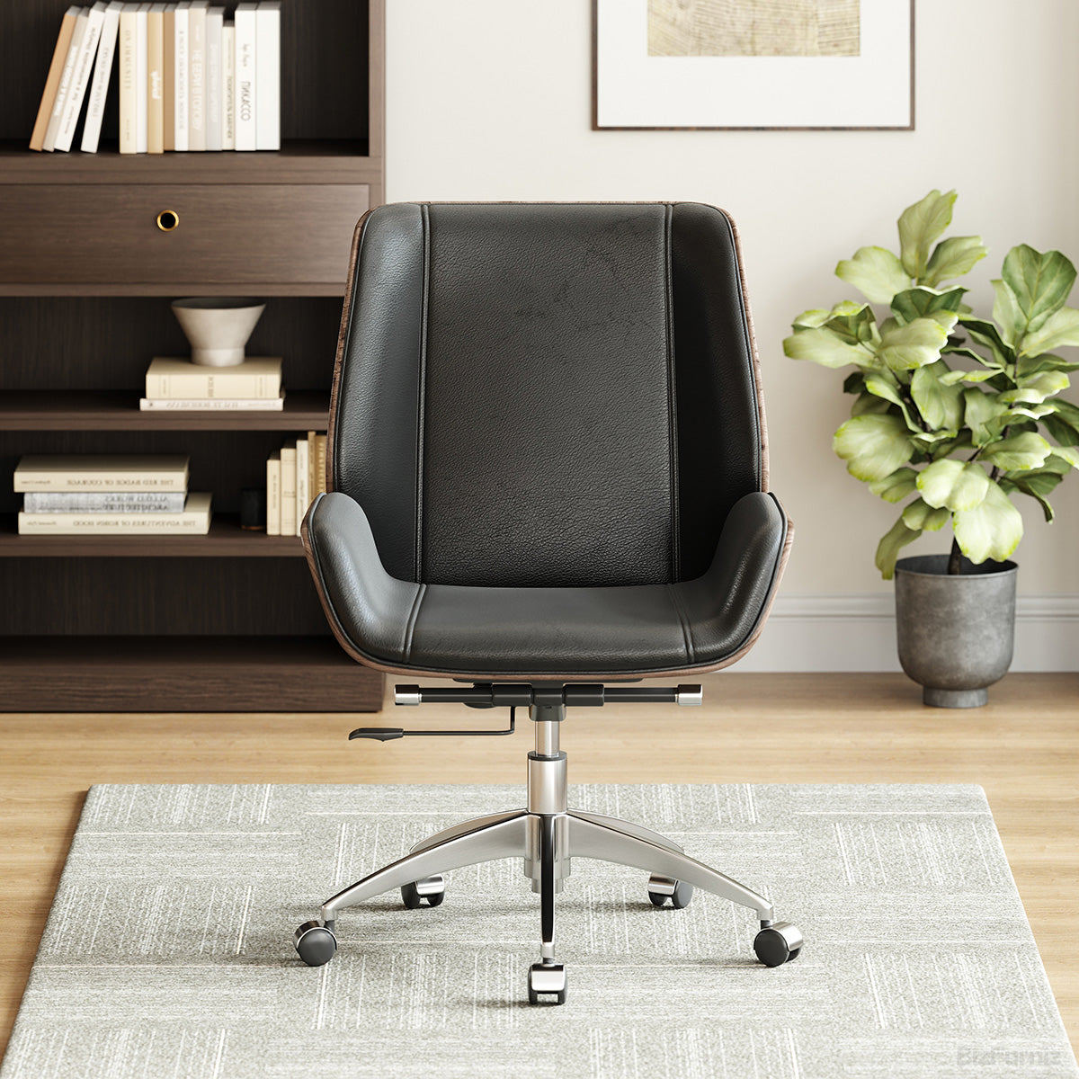 Leather Office Chair with Adjustable Height product view 2