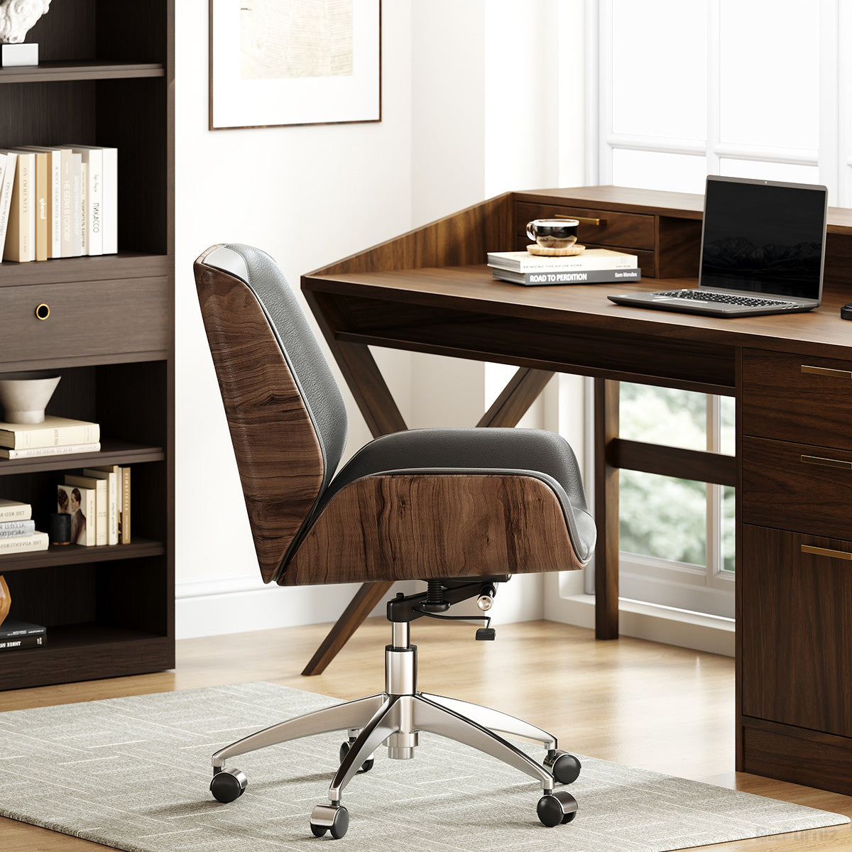 Leather Office Chair with Adjustable Height product view 10