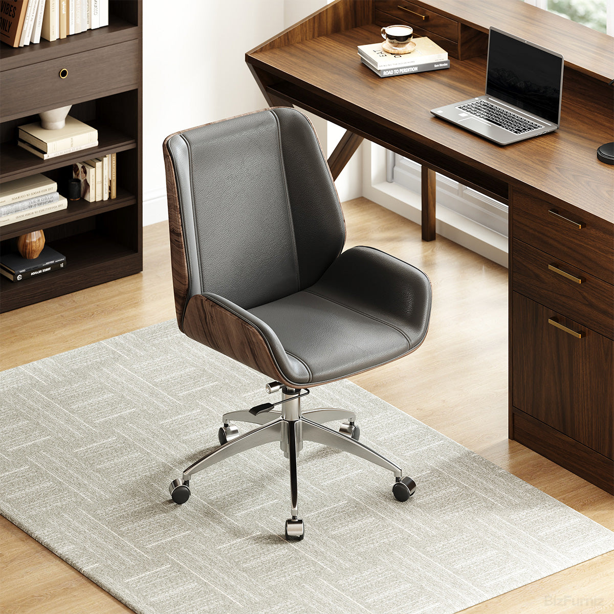 Leather Office Chair with Adjustable Height product view 3
